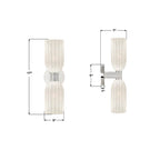 Crystorama LOT-712-PN Polished Nickel Lotus 5'' Polished Nickel Sconce Image 2