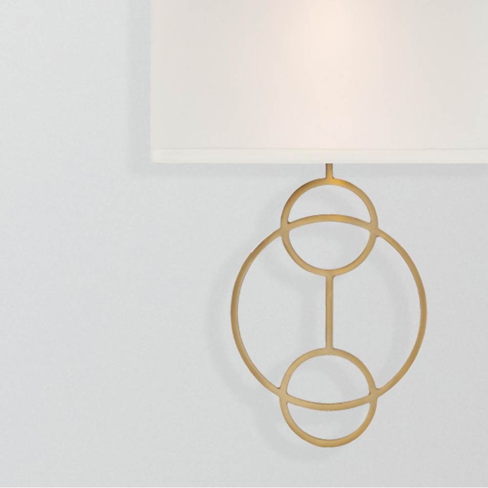 Crystorama LRL-992-VG-WH Vibrant Gold Laurel 2 Light Vibrant Gold Sconce Image 2