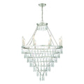 Crystorama LUC-A9068-SA Antique Silver Lucille 8 Light Antique Silver Chandelier Image 1