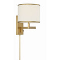 Crystorama MAD-B4101-AG Aged Brass Madison 1 Light Aged Brass Task Wall Mount Image 1