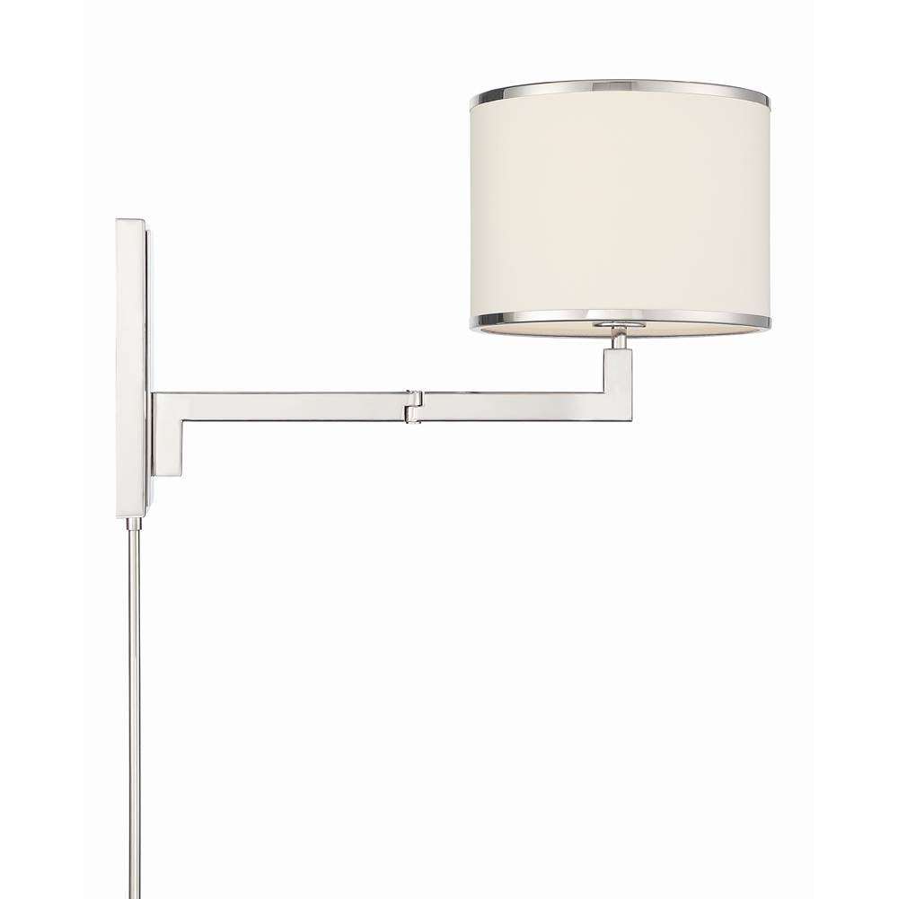 Crystorama MAD-B4101-PN Polished Nickel Madison 1 Light Polished Nickel Task Wall Mount Image 3