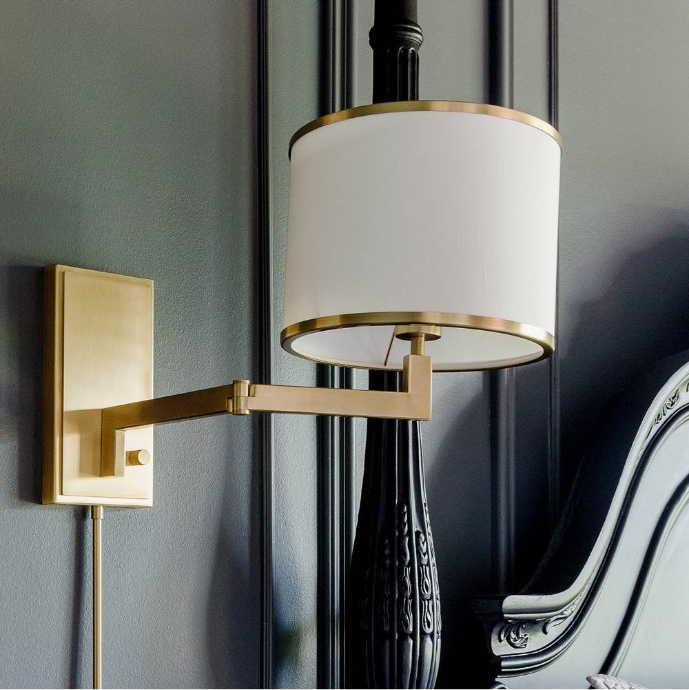 Crystorama MAR-A8031-AG Aged Brass Marshall 1 Light Aged Brass Wall Mount Image 3