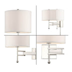 Crystorama Marshall 1 Light Aged Brass Wall Mount