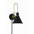 Crystorama MED-B5501-MK Matte Black Medford 1 Light Matte Black Wall Mount Image 1