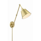Crystorama MIT-A8021-AG Aged Brass Mitchell 1 Light Aged Brass Wall Mount Image 1