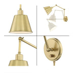 Crystorama MIT-A8021-AG Aged Brass Mitchell 1 Light Aged Brass Wall Mount Image 5