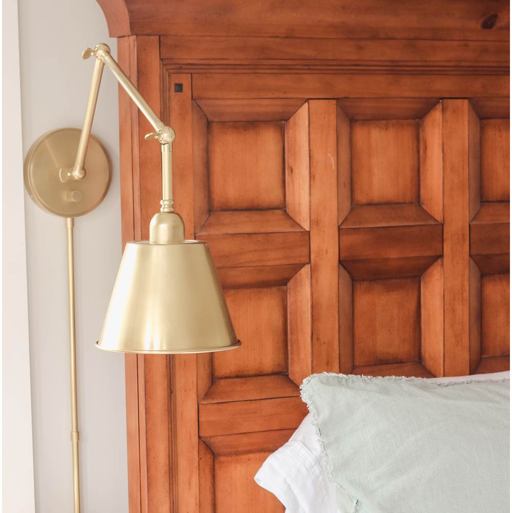Crystorama MIT-A8021-AG Aged Brass Mitchell 1 Light Aged Brass Wall Mount Image 3