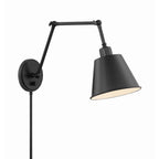 Crystorama Mitchell 1 Light Aged Brass Wall Mount