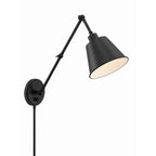 Crystorama MIT-A8021-MK Matte Black Mitchell 1 Light Matte Black Wall Mount Image 6