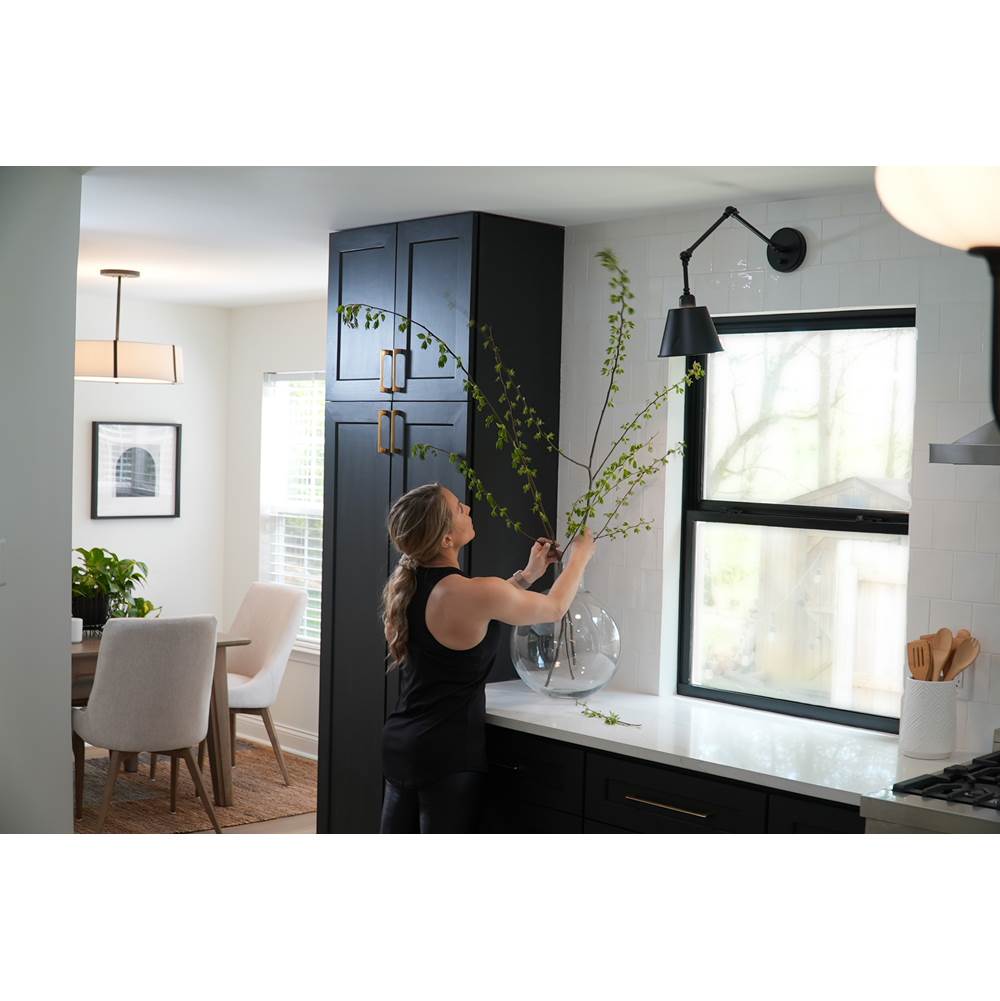 Crystorama MIT-A8021-MK Matte Black Mitchell 1 Light Matte Black Wall Mount Image 3