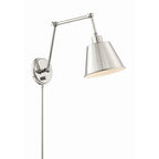 Crystorama Mitchell 1 Light Aged Brass Wall Mount