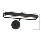 Crystorama MLR-202-MK Matte Black Miller Integrated Led Matte Black Sconce Image 3