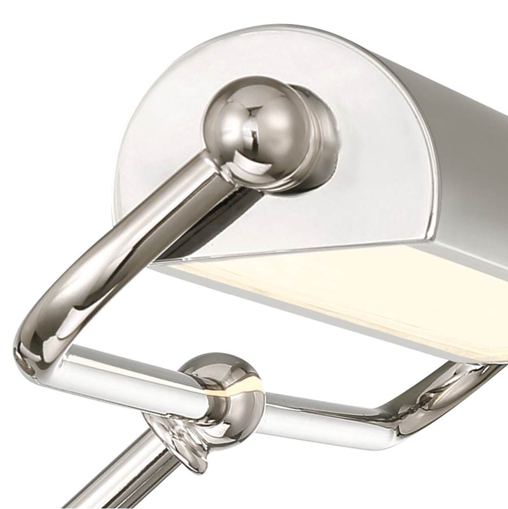 Crystorama MLR-202-PN Polished Nickel Miller Integrated Led Polished Nickel Sconce Image 5