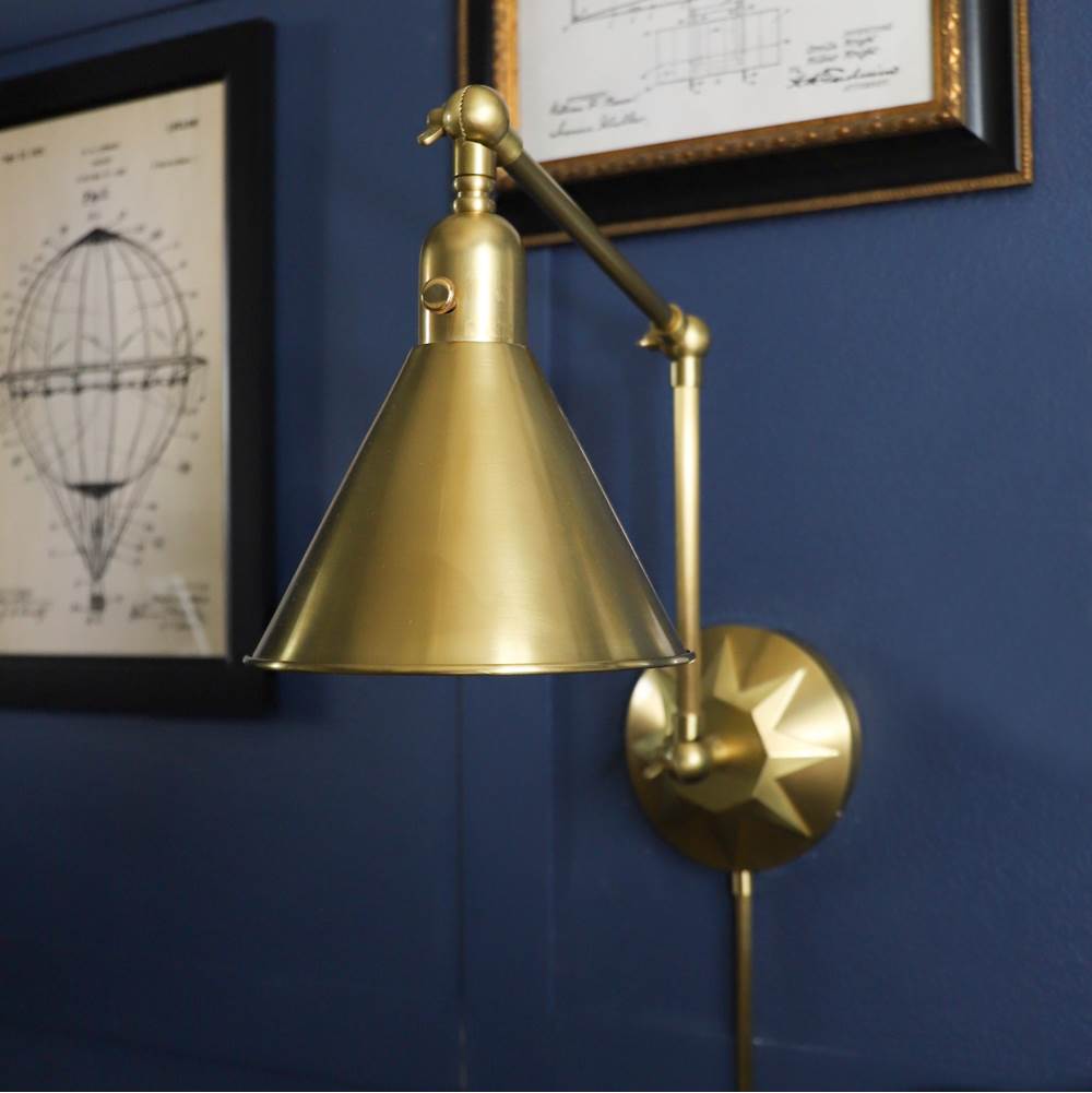 Crystorama MOR-8801-AG Aged Brass Morgan 1 Light Aged Brass Wall Mount Image 3
