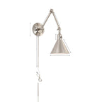 Crystorama Morgan 1 Light Aged Brass Wall Mount