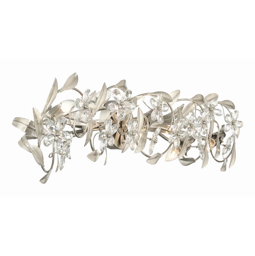 Crystorama MSL-305-SA Antique Silver Marselle 5 Light Antique Silver Sconce Image 2
