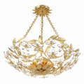 Crystorama MSL-306-GA_CEILING Antique Gold Marselle 6 Light Antique Gold Semi Flush Mount Image 1
