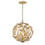 Crystorama MSL-314-GA Antique Gold Marselle 4 Light Antique Gold Mini Pendant Image 5