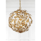 Crystorama MSL-314-GA Antique Gold Marselle 4 Light Antique Gold Mini Pendant Image 2