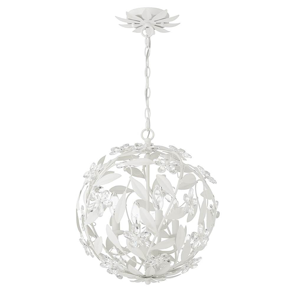 Crystorama Marselle 4 Light Antique Gold Mini Pendant