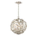 Crystorama MSL-314-SA Antique Silver Marselle 4 Light Antique Silver Mini Pendant Image 5