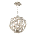 Crystorama MSL-314-SA Antique Silver Marselle 4 Light Antique Silver Mini Pendant Image 4