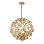 Crystorama MSL-316-GA Antique Gold Marselle 6 Light Antique Gold Pendant Image 1