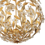 Crystorama MSL-316-GA Antique Gold Marselle 6 Light Antique Gold Pendant Image 3