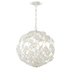 Crystorama MSL-316-MT Matte White Marselle 6 Light Matte White Pendant Image 5