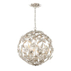 Crystorama MSL-316-SA Antique Silver Marselle 6 Light Antique Silver Pendant Image 5