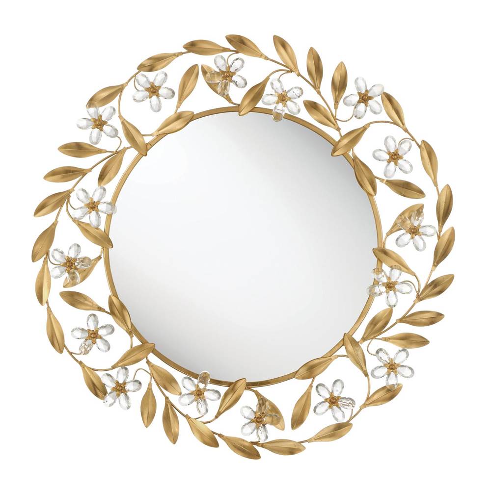 Crystorama MSL-M030-GA Antique Gold Marselle 30'' Antique Gold Mirror Image 1