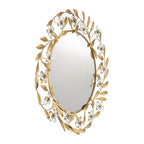 Crystorama Marselle 30'' Antique Gold Mirror