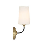 Crystorama NIL-70011-BF-MG Black Forged,Modern Gold Niles 1 Light Black Forged Plus Modern Gold Sconce Image 4