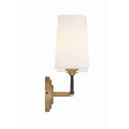Crystorama NIL-70012-BF-MG Black Forged,Modern Gold Niles 2 Light Black Forged  Plus  Modern Gold Wall Mount Image 4