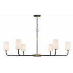 Crystorama NIL-70016-BF-MG Black Forged,Modern Gold Niles 6 Light Black Forged  Plus  Modern Gold Chandelier Image 8