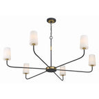 Crystorama NIL-70016-BF-MG Black Forged,Modern Gold Niles 6 Light Black Forged  Plus  Modern Gold Chandelier Image 7