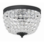 Crystorama NOL-312-BF-CL-MWP Black Forged Nola 2 Light Black Forged Ceiling Mount Image 5