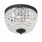 Crystorama NOL-312-BF-CL-MWP Black Forged Nola 2 Light Black Forged Ceiling Mount Image 4