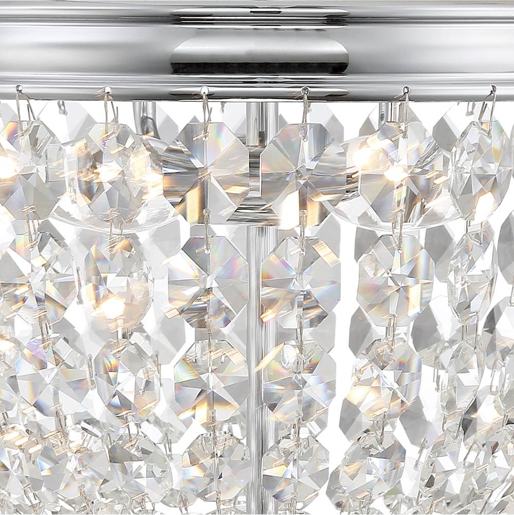 Crystorama NOL-312-CH-CL-MWP Polished Chrome Nola 2 Light Polished Chrome Ceiling Mount Image 3