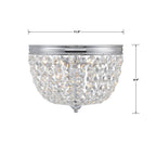 Crystorama NOL-312-CH-CL-MWP Polished Chrome Nola 2 Light Polished Chrome Ceiling Mount Image 2