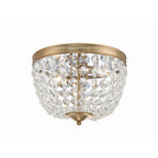 Crystorama Nola 2 Light Black Forged Ceiling Mount