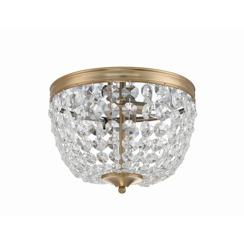 Crystorama NOL-312-VG-CL-MWP Vibrant Gold Nola 2 Light Vibrant Gold Ceiling Mount Image 5