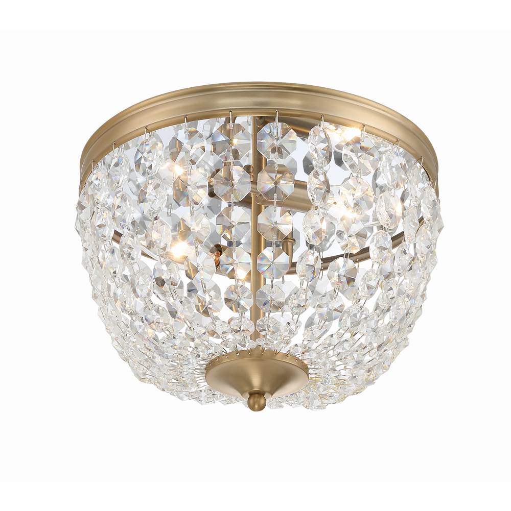 Crystorama NOL-312-VG-CL-MWP Vibrant Gold Nola 2 Light Vibrant Gold Ceiling Mount Image 4