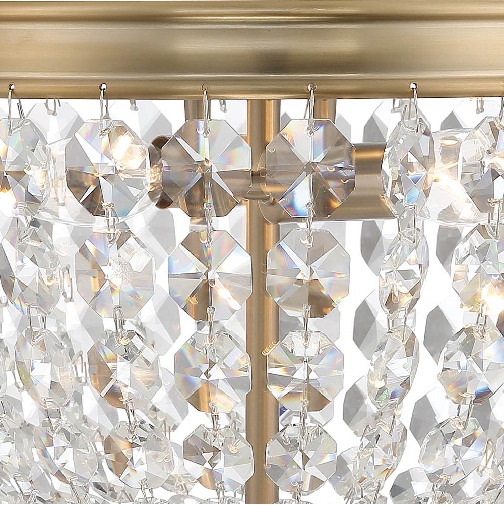 Crystorama NOL-312-VG-CL-MWP Vibrant Gold Nola 2 Light Vibrant Gold Ceiling Mount Image 3