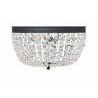 Crystorama NOL-314-BF-CL-MWP Black Forged Nola 3 Light Black Forged Ceiling Mount Image 1