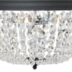 Crystorama NOL-314-BF-CL-MWP Black Forged Nola 3 Light Black Forged Ceiling Mount Image 4
