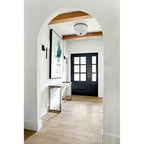 Crystorama NOL-314-BF-CL-MWP Black Forged Nola 3 Light Black Forged Ceiling Mount Image 3