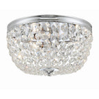 Crystorama Nola 3 Light Black Forged Ceiling Mount