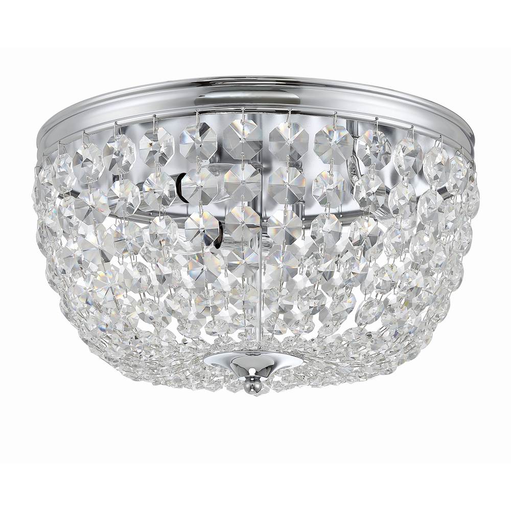 Crystorama NOL-314-CH-CL-MWP Polished Chrome Nola 3 Light Polished Chrome Ceiling Mount Image 5