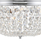 Crystorama NOL-314-CH-CL-MWP Polished Chrome Nola 3 Light Polished Chrome Ceiling Mount Image 3